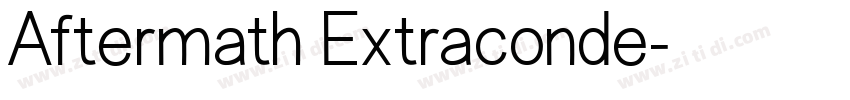 Aftermath Extraconde字体转换